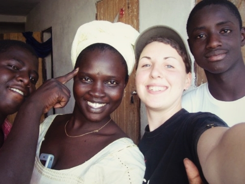 En famille, Nouakchott, Mauritanie