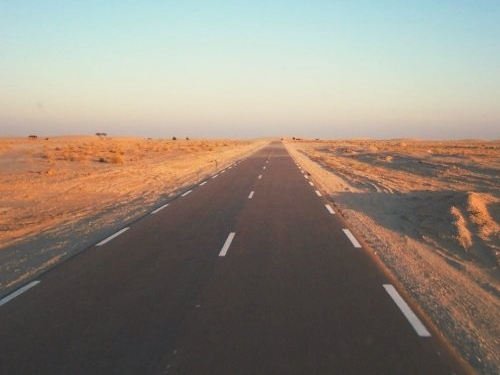 Route Nouakchott-Nouadhibou, Mauritanie