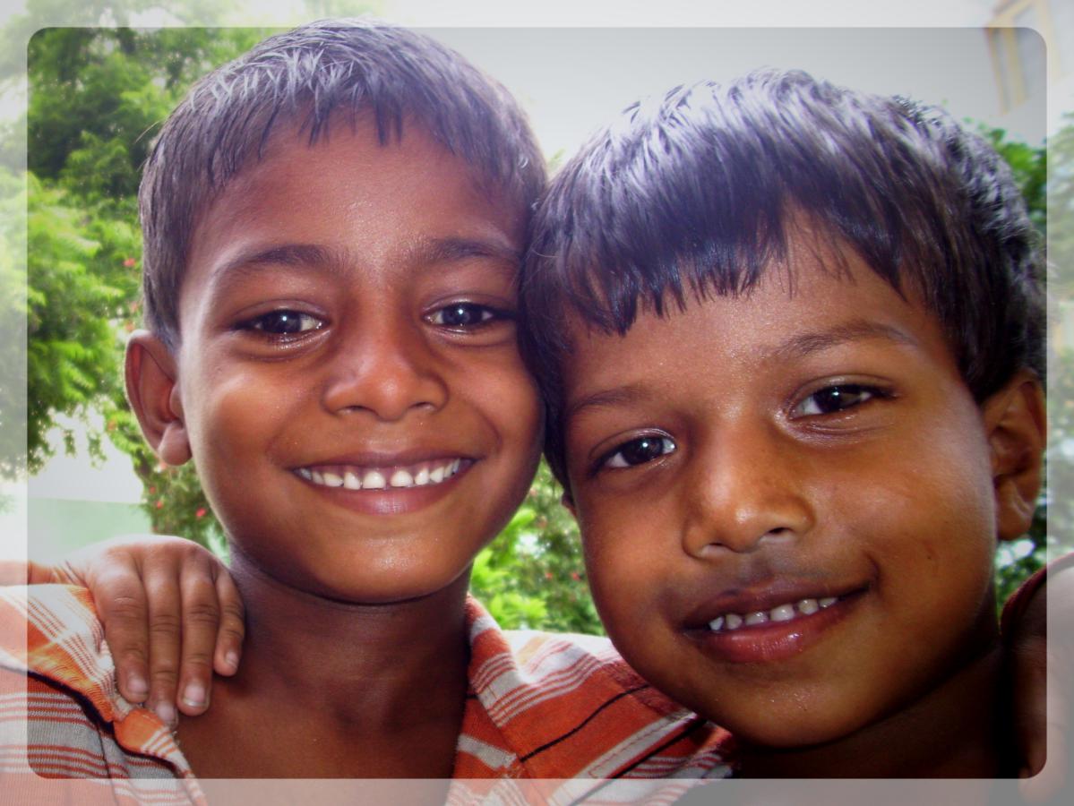 Enfants de l'ONG Asmita, Varanasi, Inde