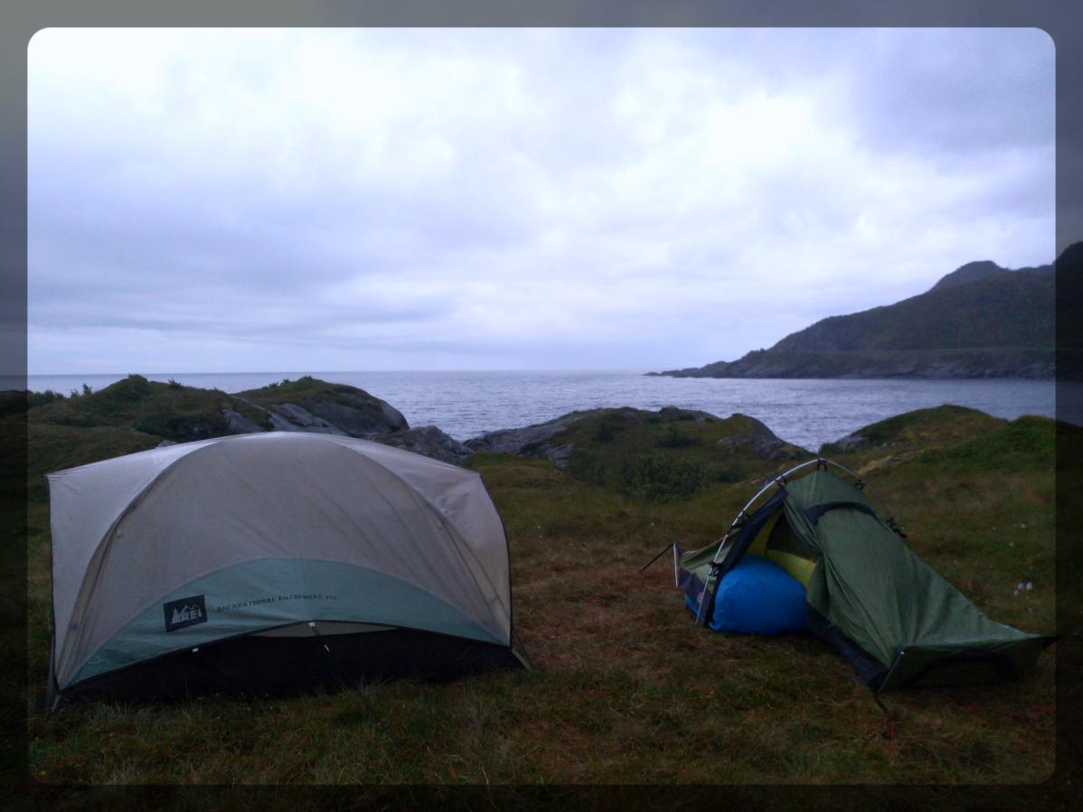 Camping sauvage, Lofoten, Norvège