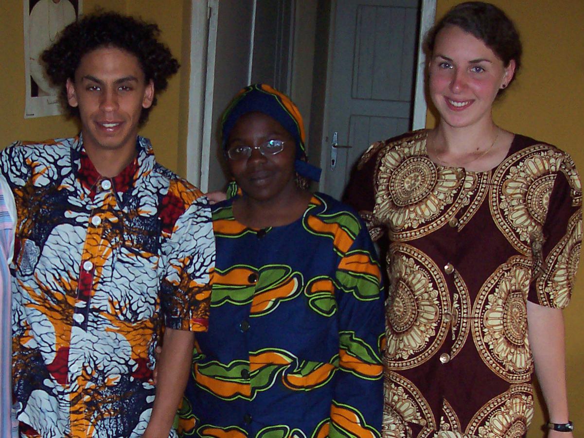 Avec José et ma meilleure amie à Rulindo, au Rwanda 