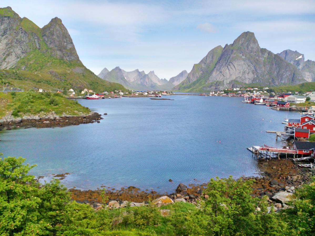 Ville de Reine, dans les îles Lofoten, en Norvège