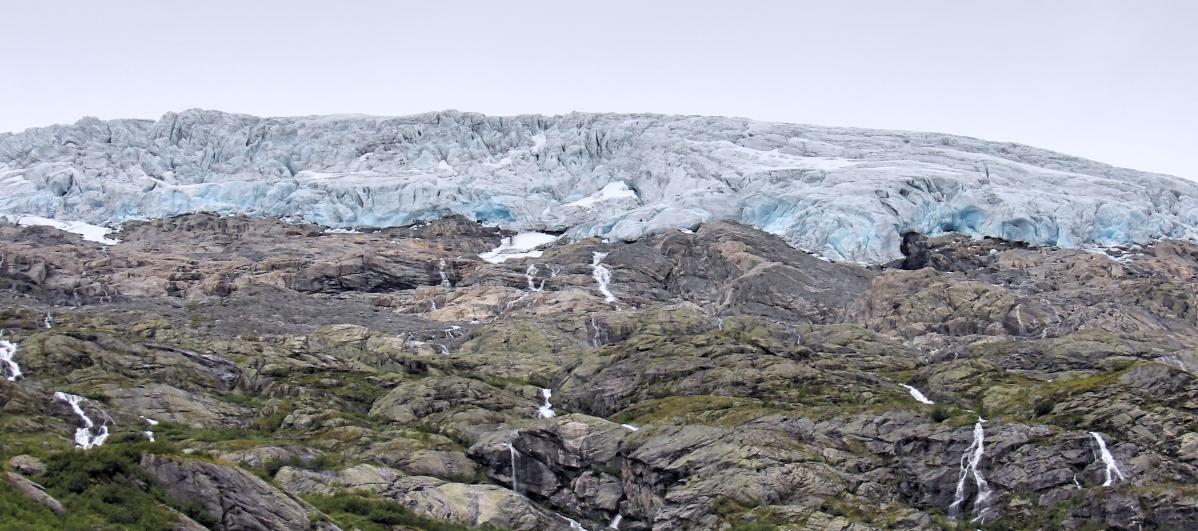 road trip en norvège, un glacier norvégien