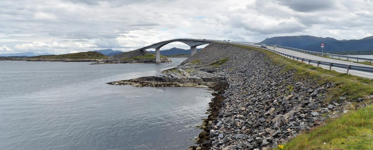 atlantic ocean road, road trip en norvège