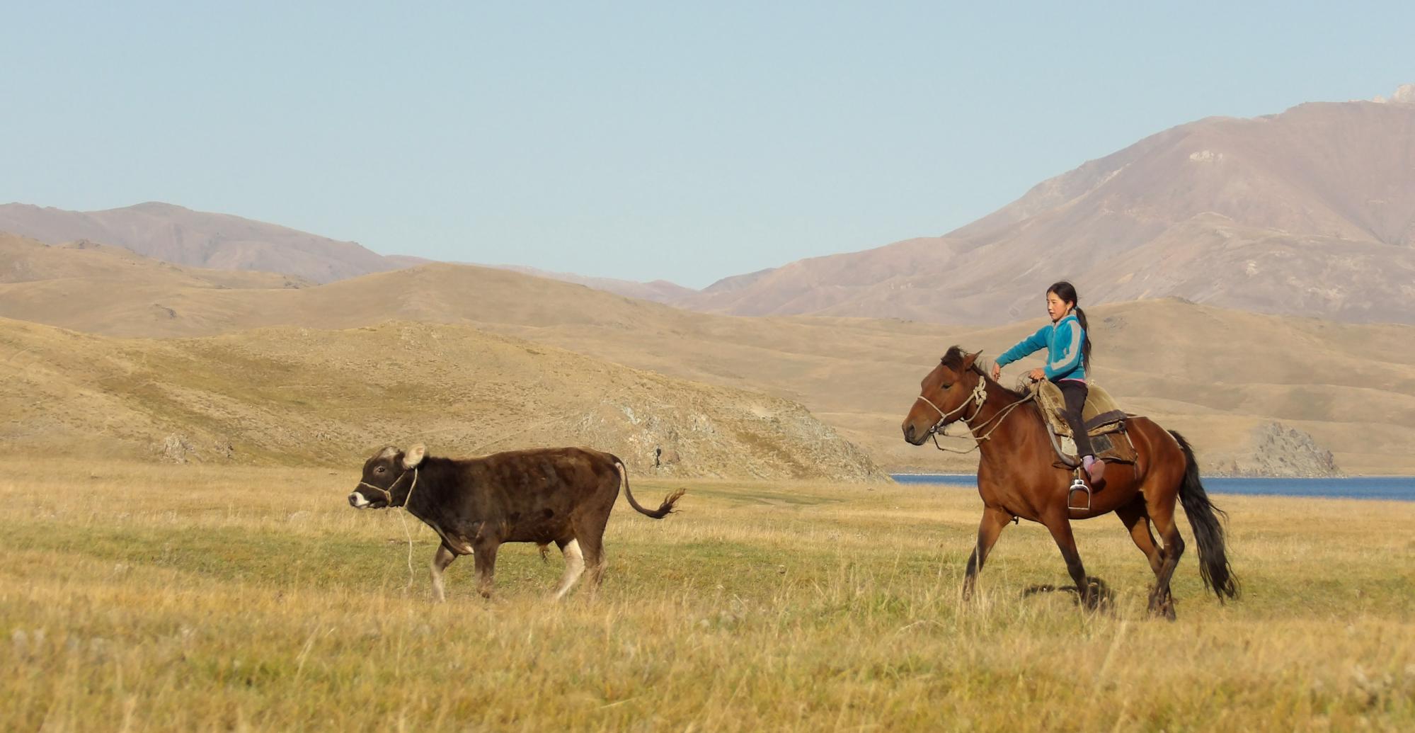 lac Song Kul au Kirghizistan