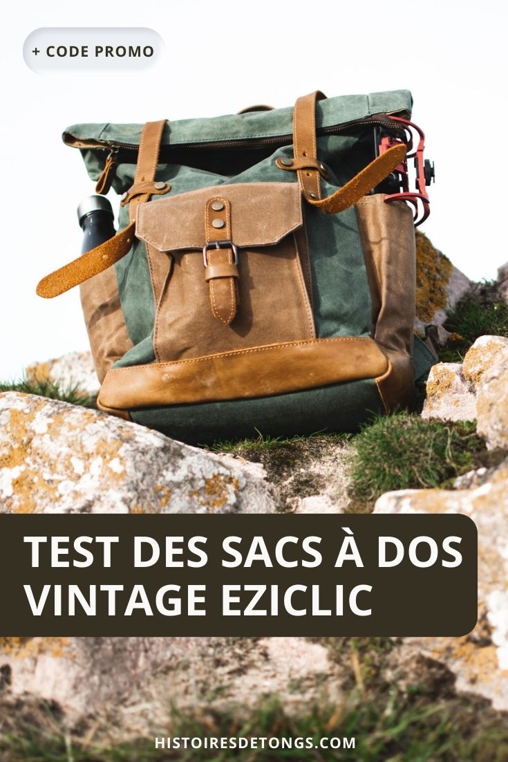 Test du sac à dos Aconcagua d'Eziclic : confortable, vintage et résistant... | Histoires de tongs, le blog aventure en solo et au féminin 