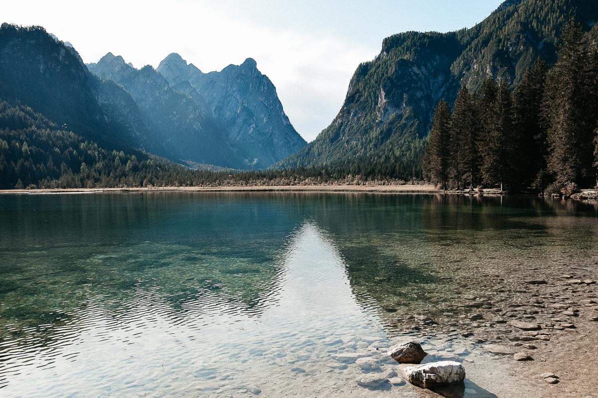 Lago Di Dobbiaco dolomites