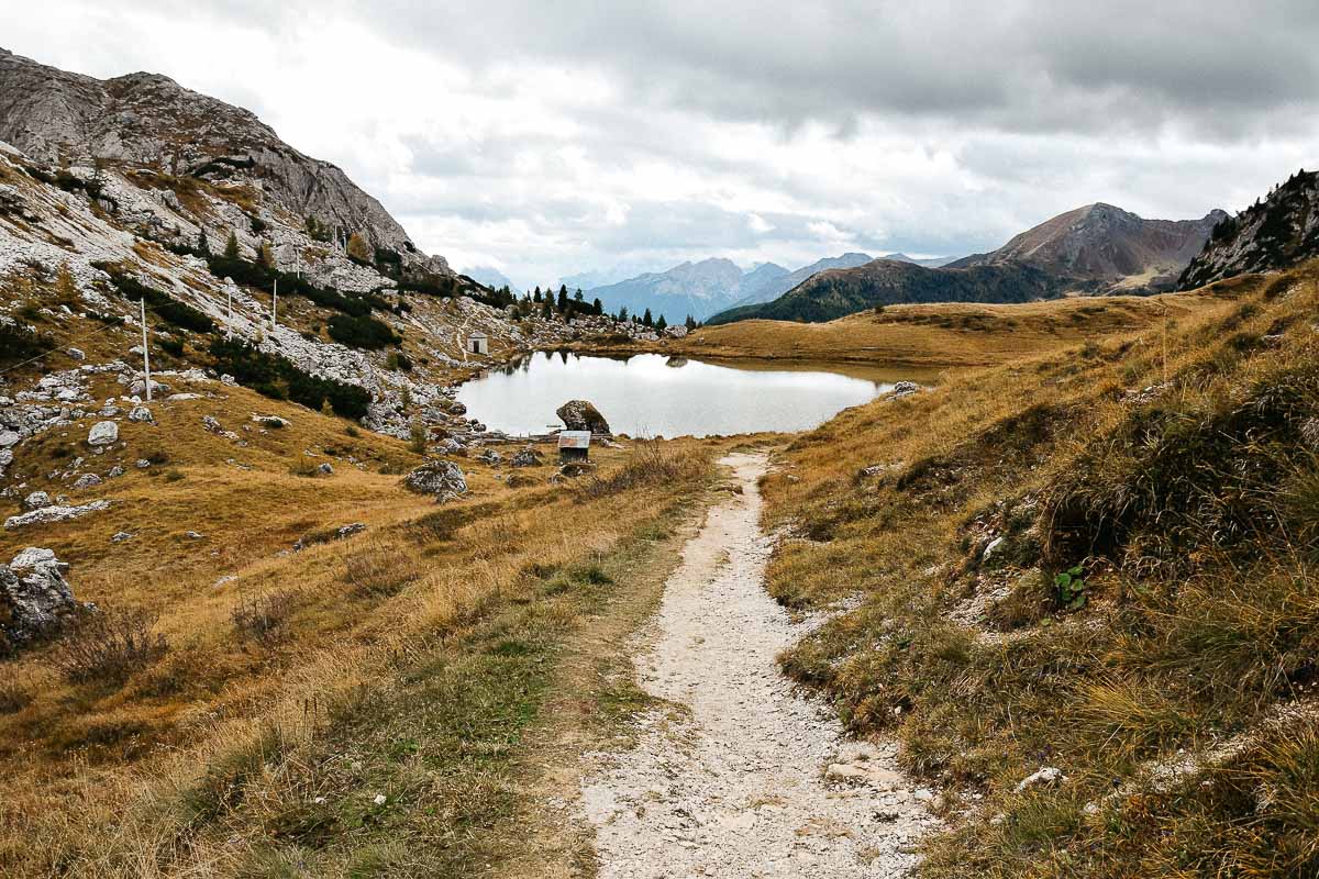 lago di valparola dolomites