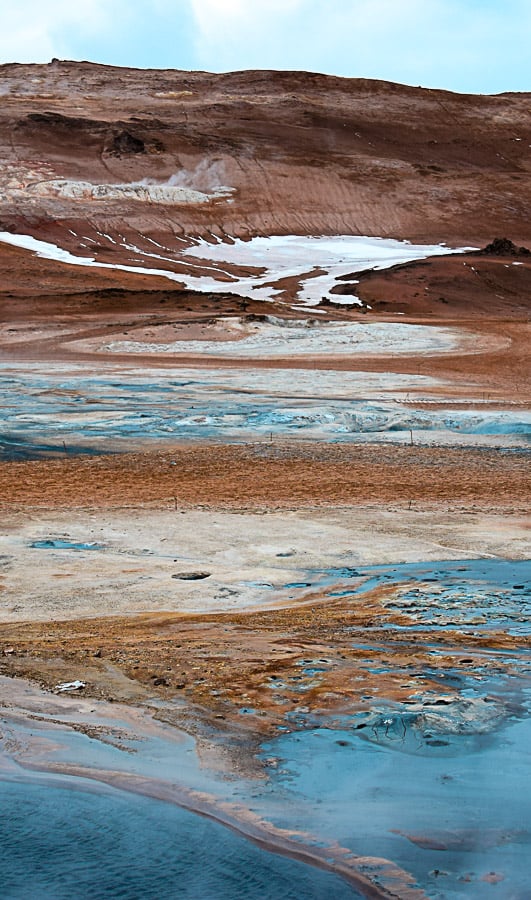 Les sources d'eau chaude de Mývatn, en Islande : l'un des plus beaux endroits au monde. Carnet de voyage de ma traversée de la route 1 en auto-stop, sous tente et en plein hiver... | Histoires de tongs, le blog voyage passionnément alternatif